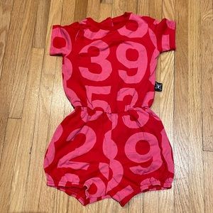 Nununu Girls Romper 3-4T